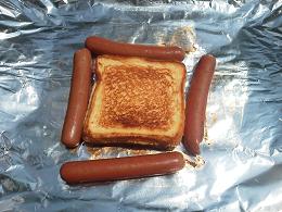 Grilled cheese and hot dogs
